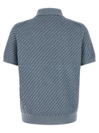Brioni Trama Weaving Polo Blue, view 2