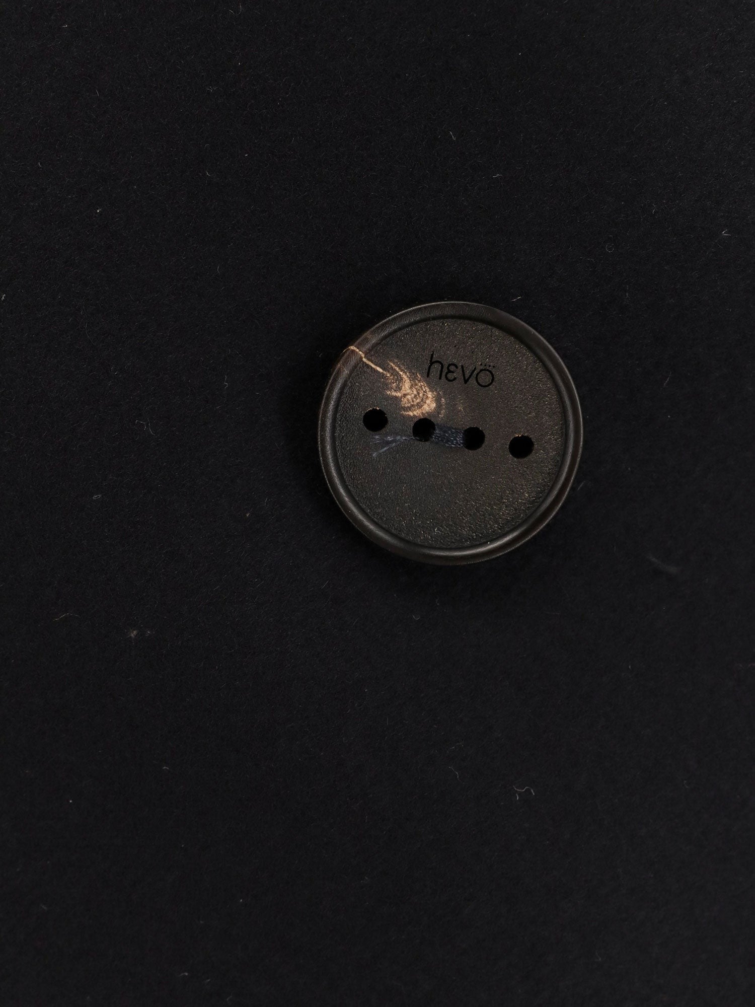 Hevò Men's Trani Double Breasted Wool Blend Coat Blue