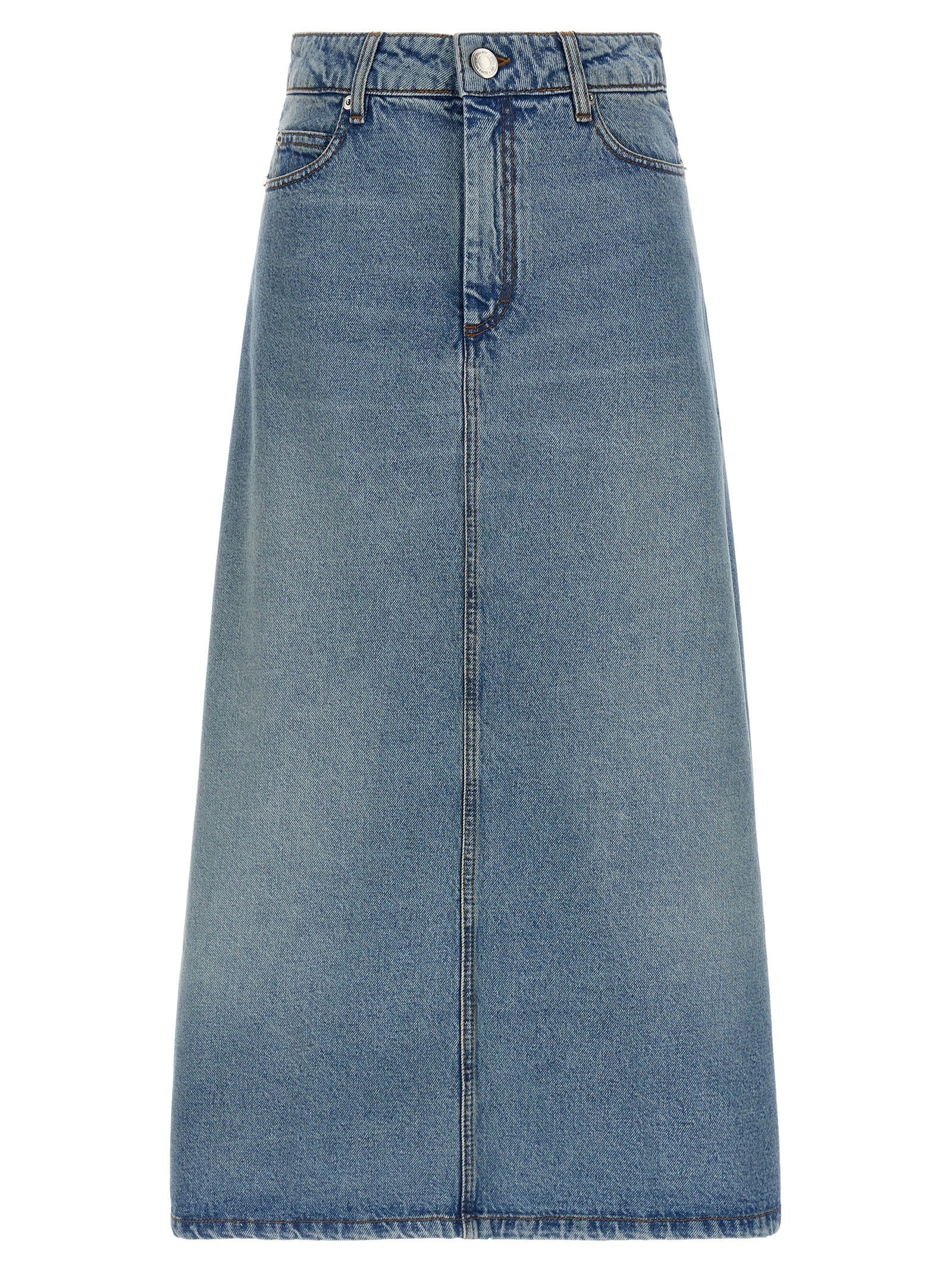 Ami Paris Trapeze Skirt Blue
