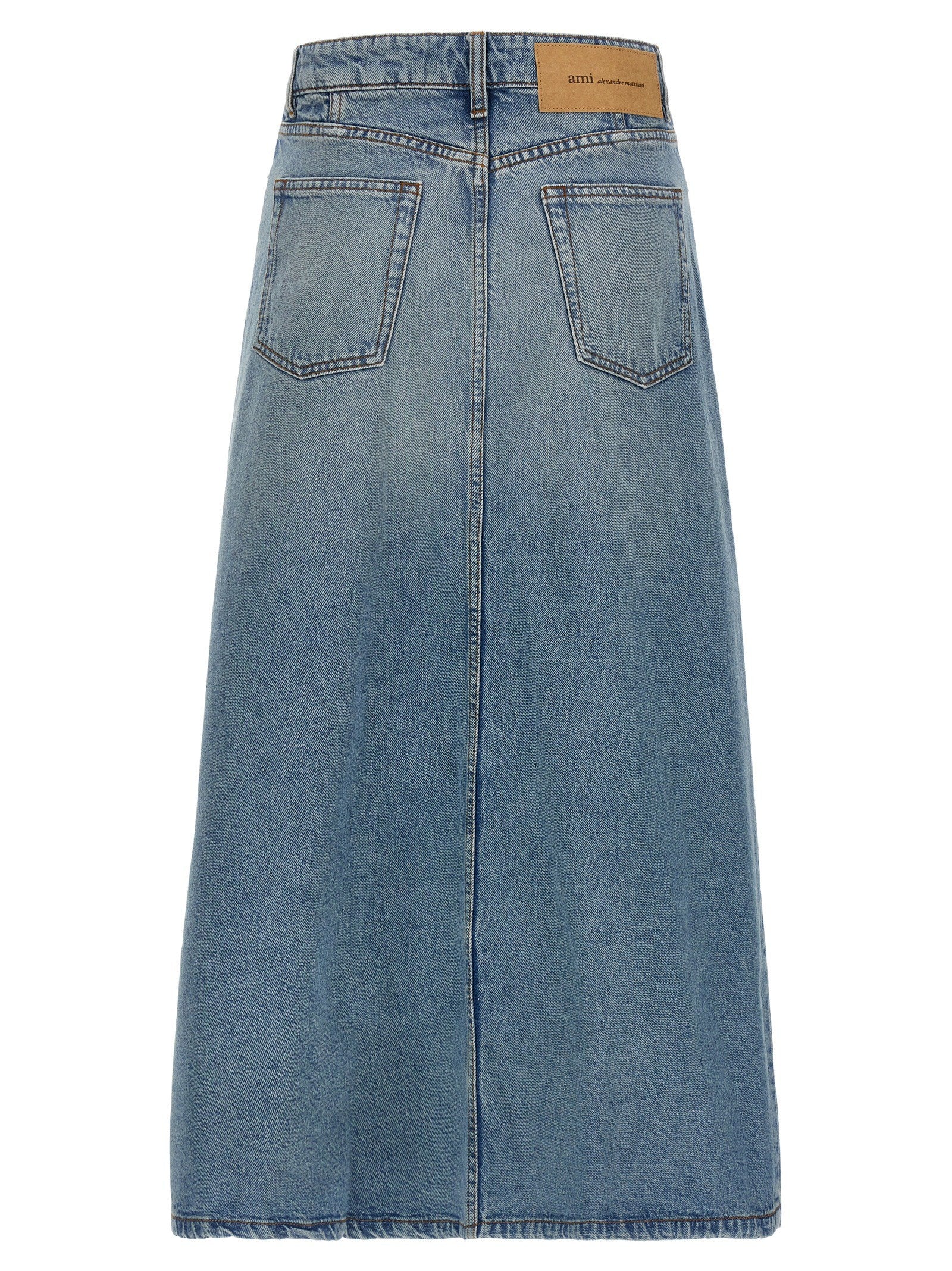 Ami Paris Trapeze Skirt Blue