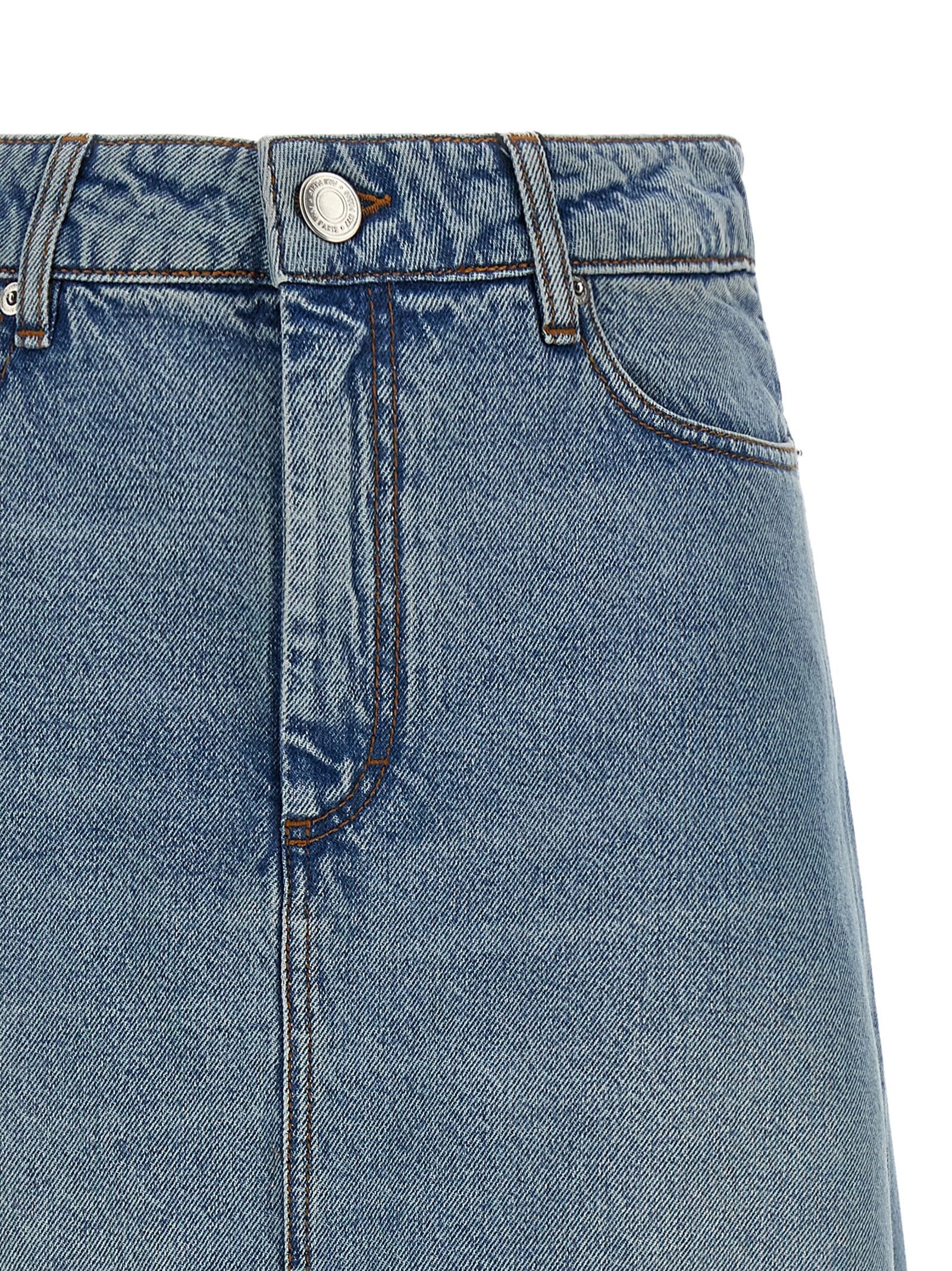 Ami Paris Trapeze Skirt Blue