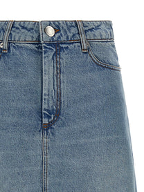 Ami Paris Trapeze Skirt Blue