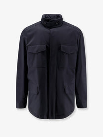 Loro Piana Men's Traveller Windmate® Storm System® Fabric Jacket Black