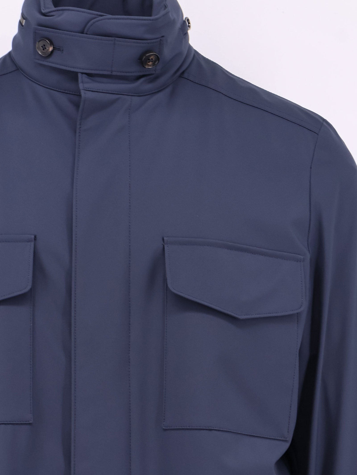 Loro Piana Men's Traveller Windmate® Storm System® Fabric Jacket Blue