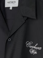 Carhartt Wip Men's Travon Tencel and Cotton Blend Shirt Black, view 3