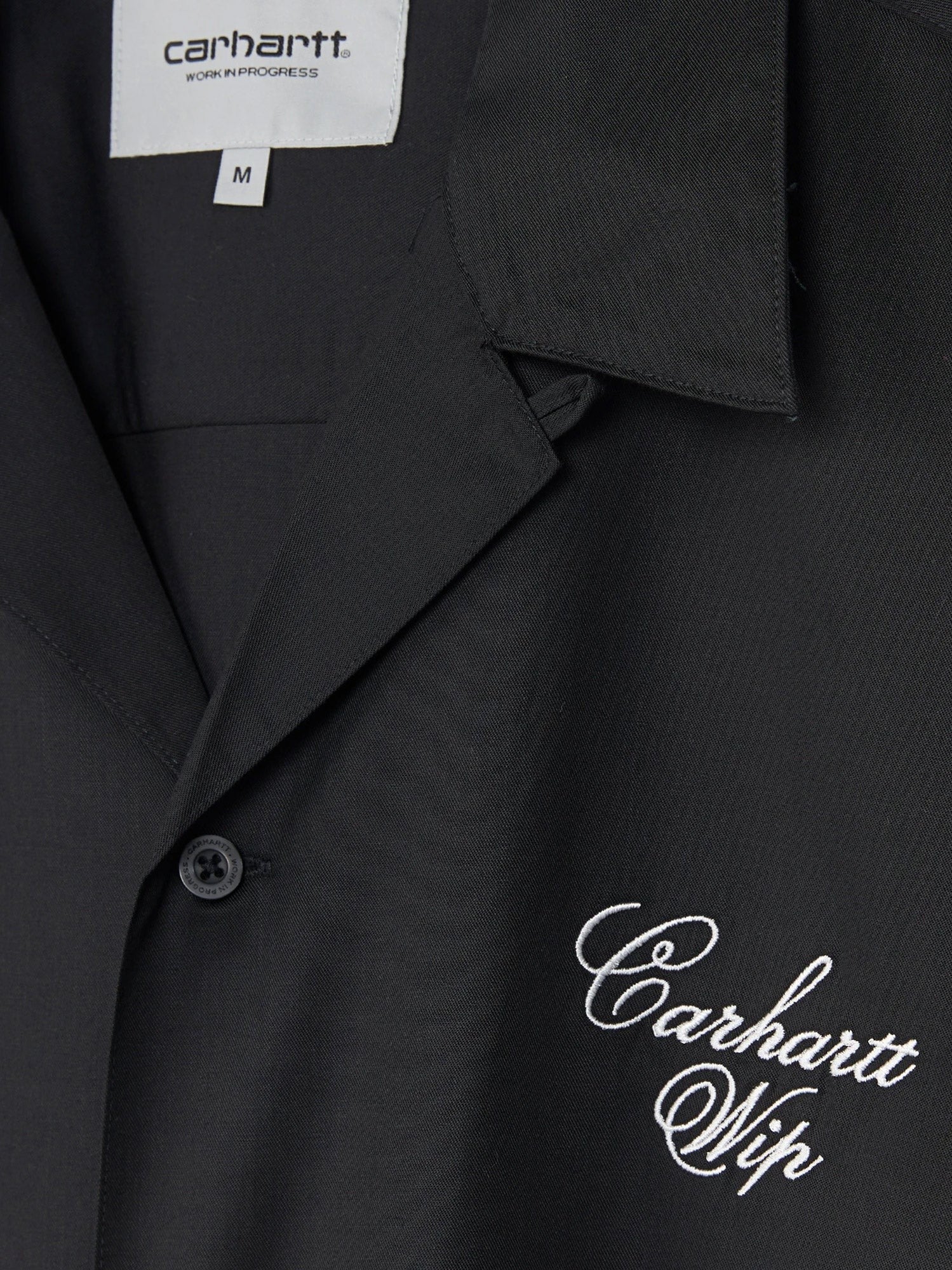 Carhartt Wip Men's Travon Tencel and Cotton Blend Shirt Black