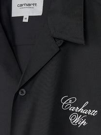 Carhartt Wip Men's Travon Tencel and Cotton Blend Shirt Black