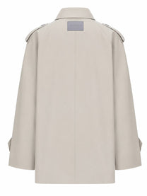 Balenciaga Women's Trench Doppiopetto Beige, view 3