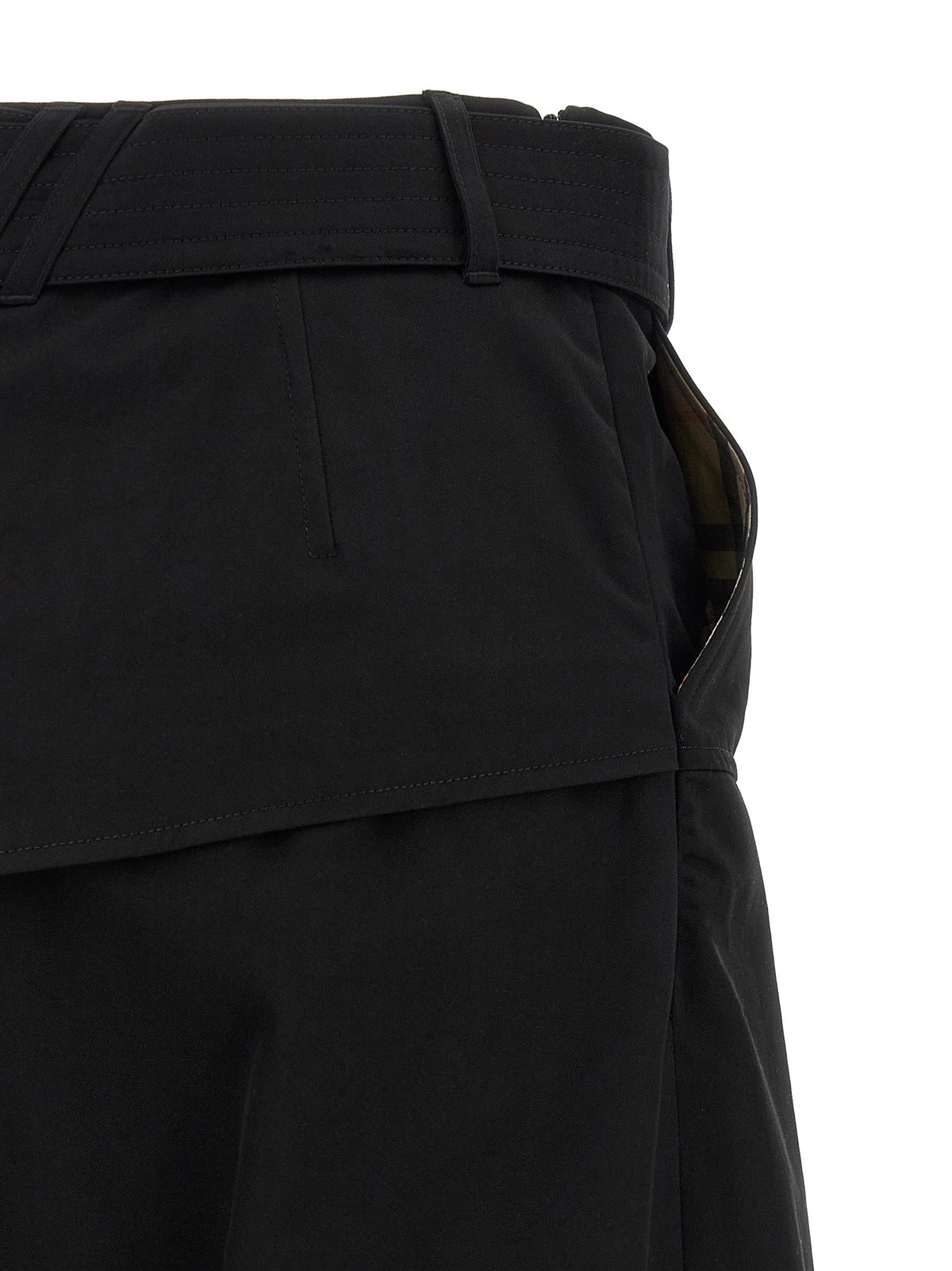 Burberry Trench Skirt Black, view 4
