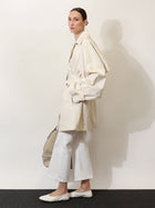 Toteme Women's Trench Washed Cotton Beige, view 2