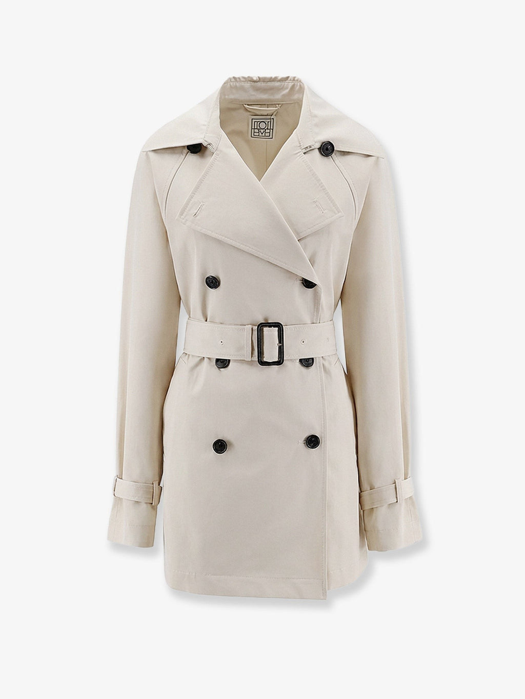Toteme Women's Washed Cotton Stone Trench Coat Beige