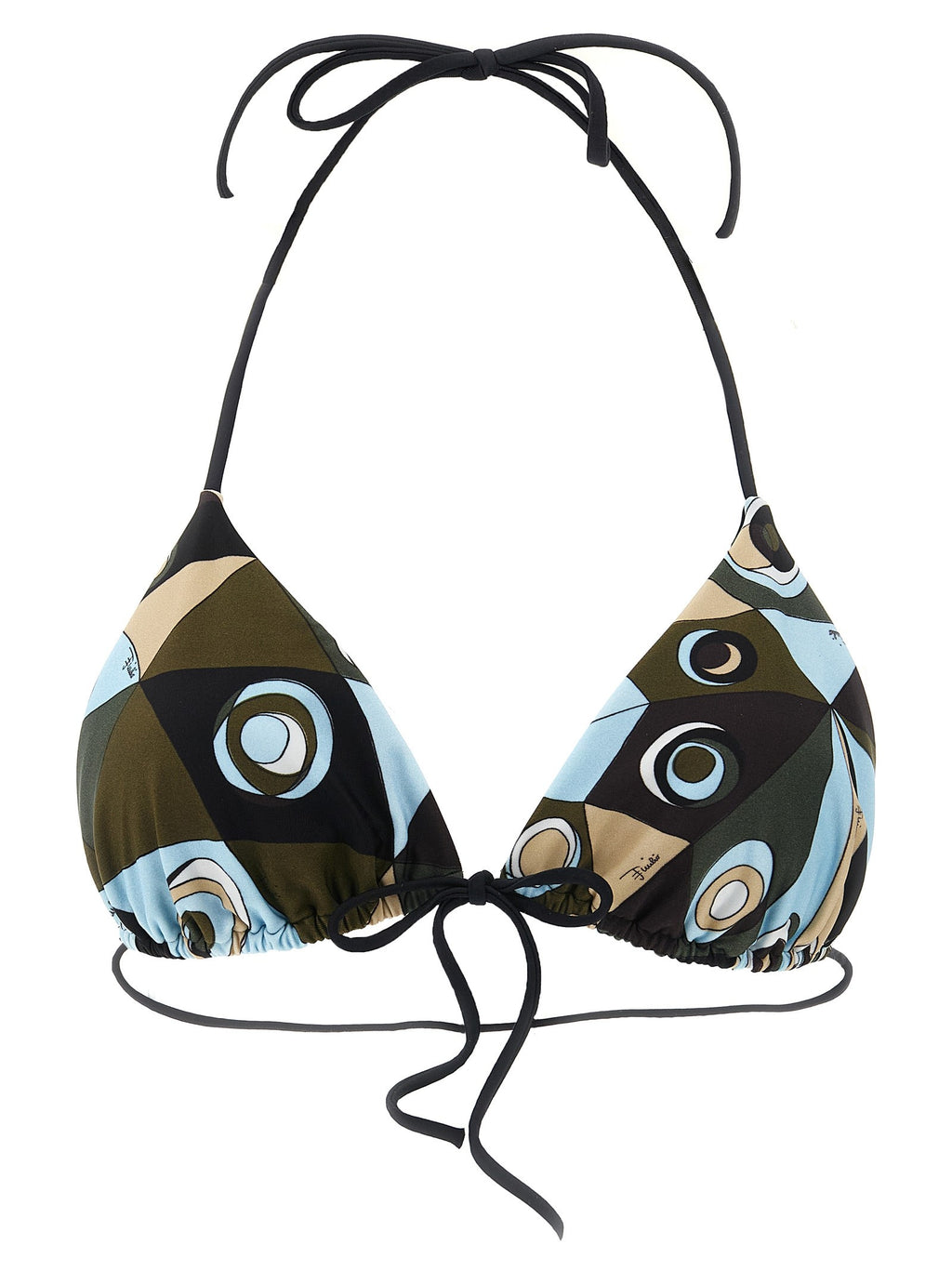 Emilio Pucci Triangle Bikini Top Gold