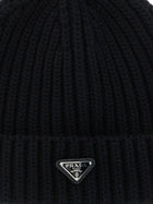PRADA Triangle Beanie Black, view 3