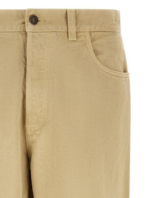 PRADA Triangle Jeans Beige