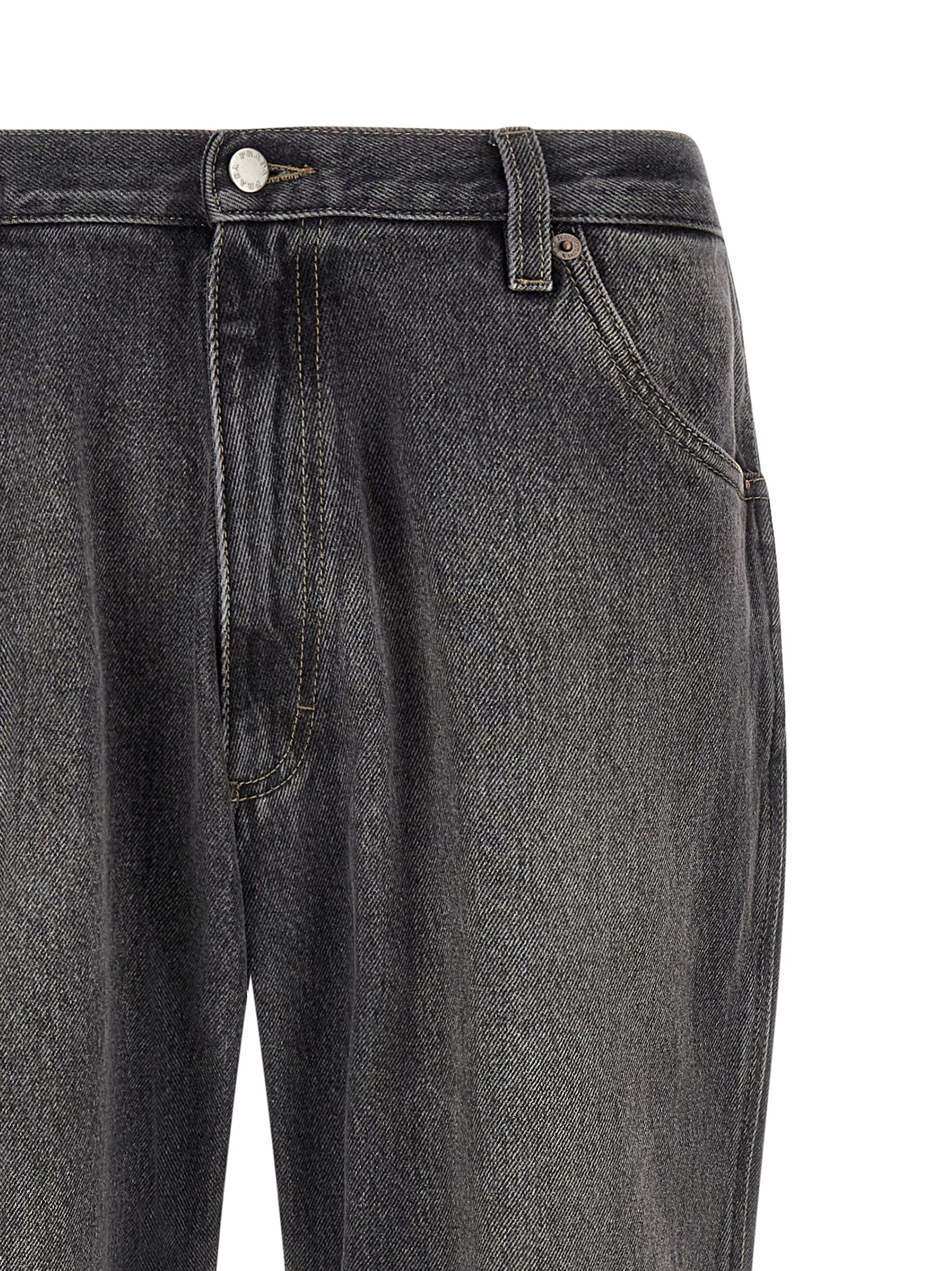 PRADA Triangle Jeans Black