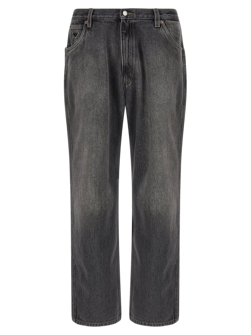 PRADA Triangle Jeans Black