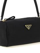 PRADA Triangle Shoulder Bag Black, view 3
