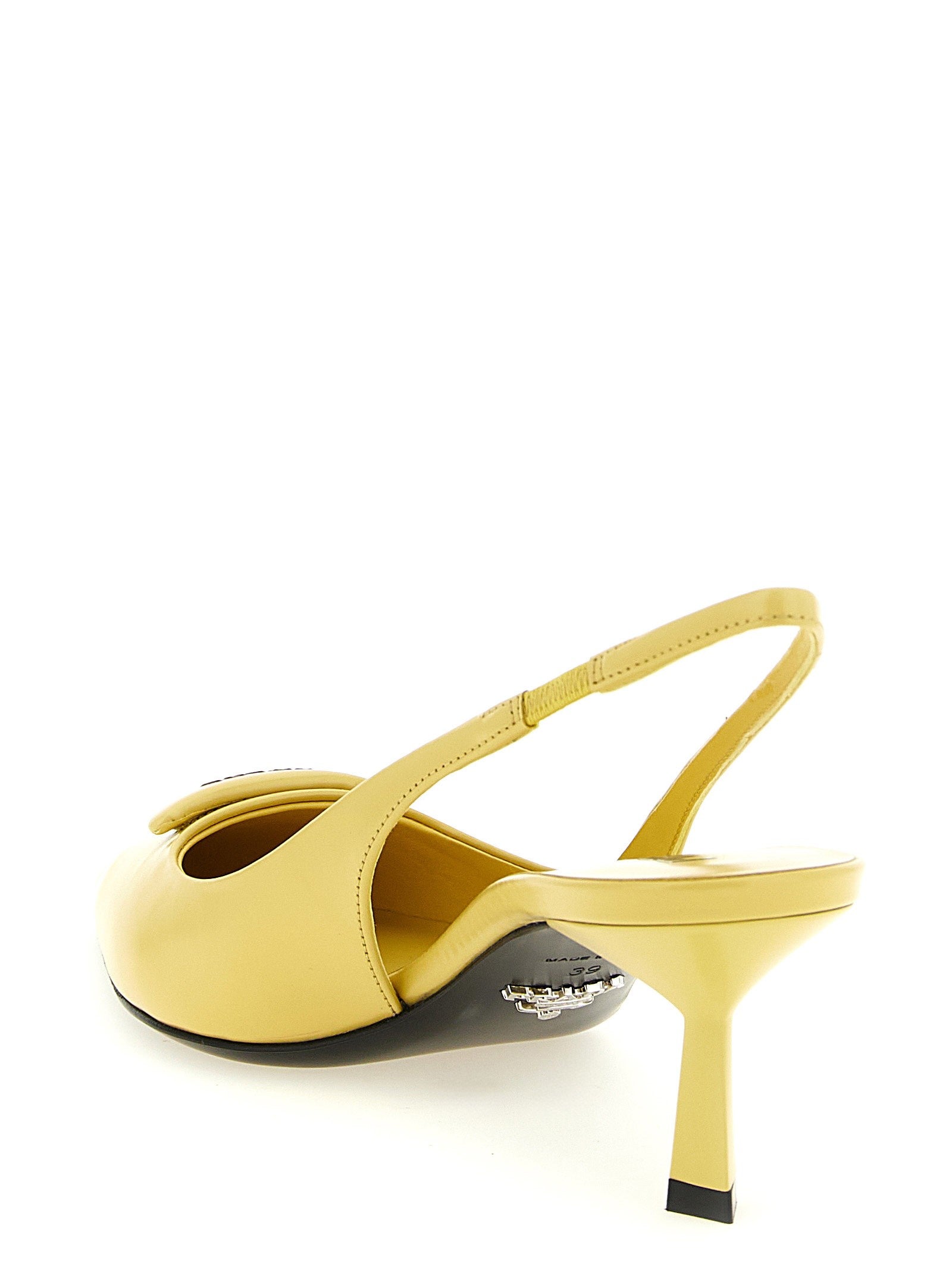 PRADA Triangle Slingback Yellow