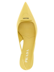 PRADA Triangle Slingback Yellow