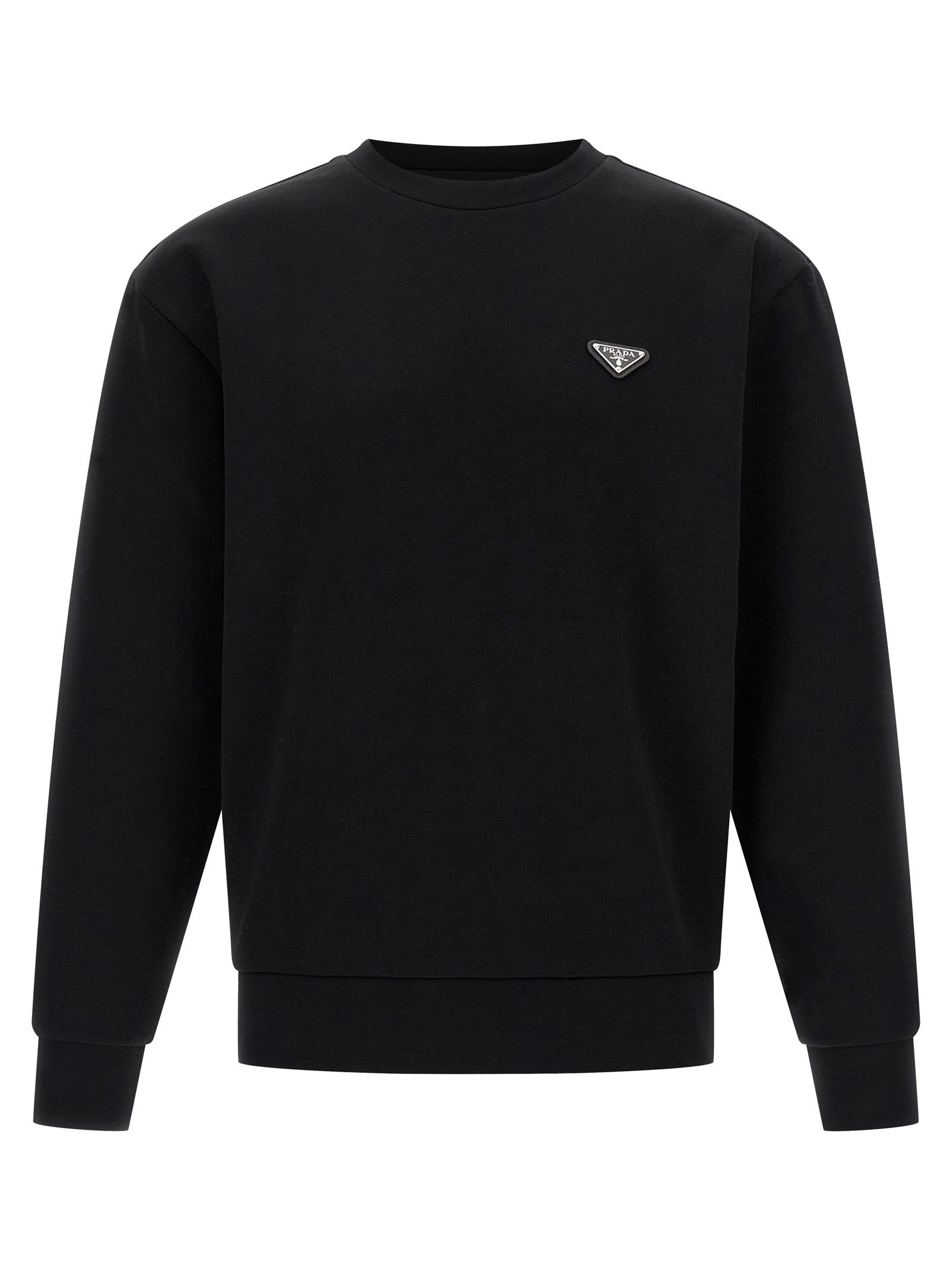 PRADA Triangle Sweatshirt Black