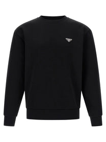 PRADA Triangle Sweatshirt Black