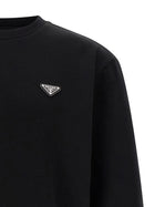 PRADA Triangle Sweatshirt Black, view 3