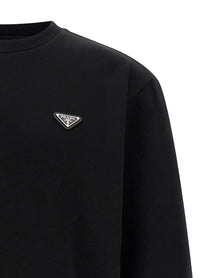 PRADA Triangle Sweatshirt Black