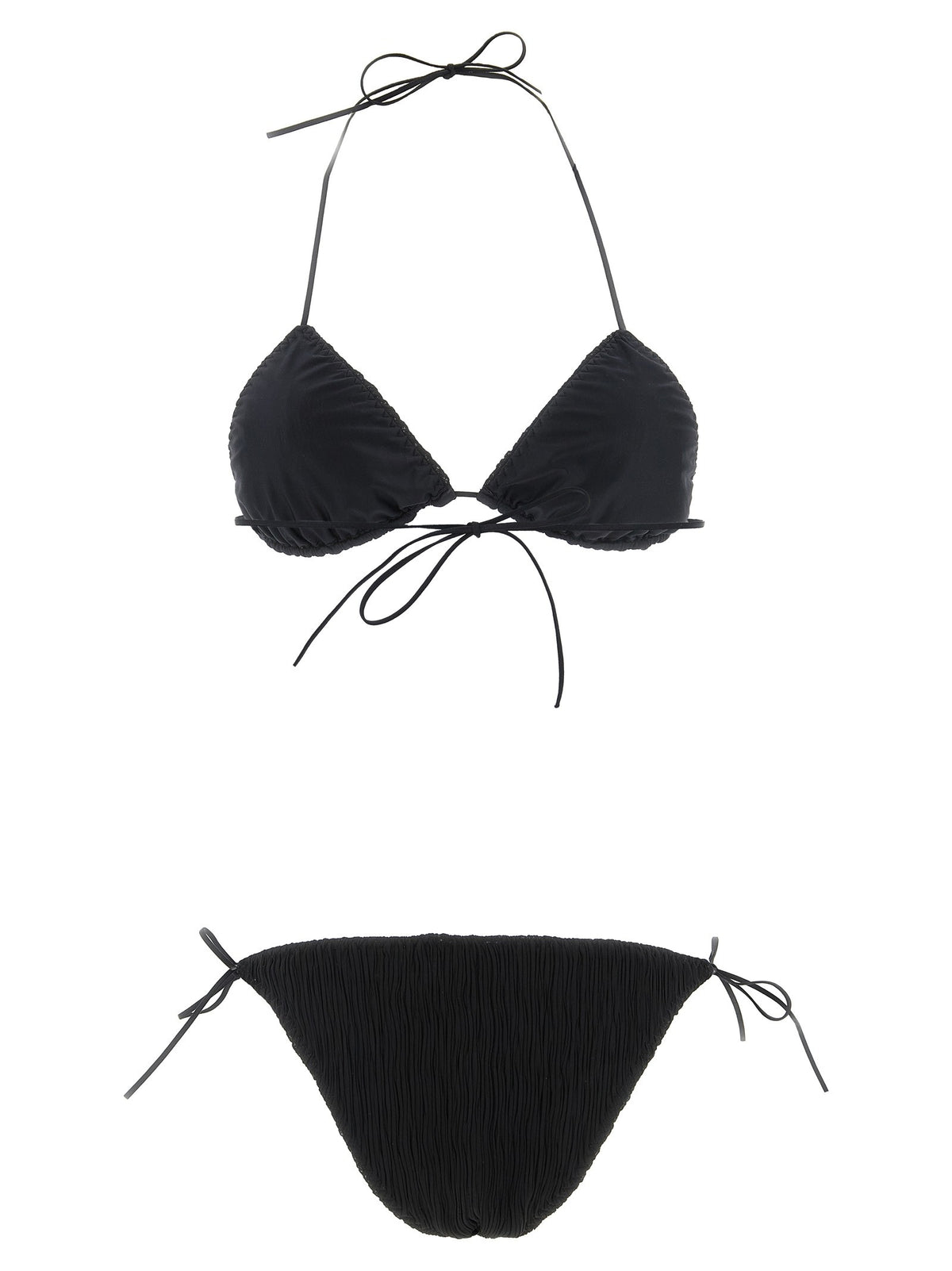 ALLIS Triangle Plisse Bikini Black, view 2