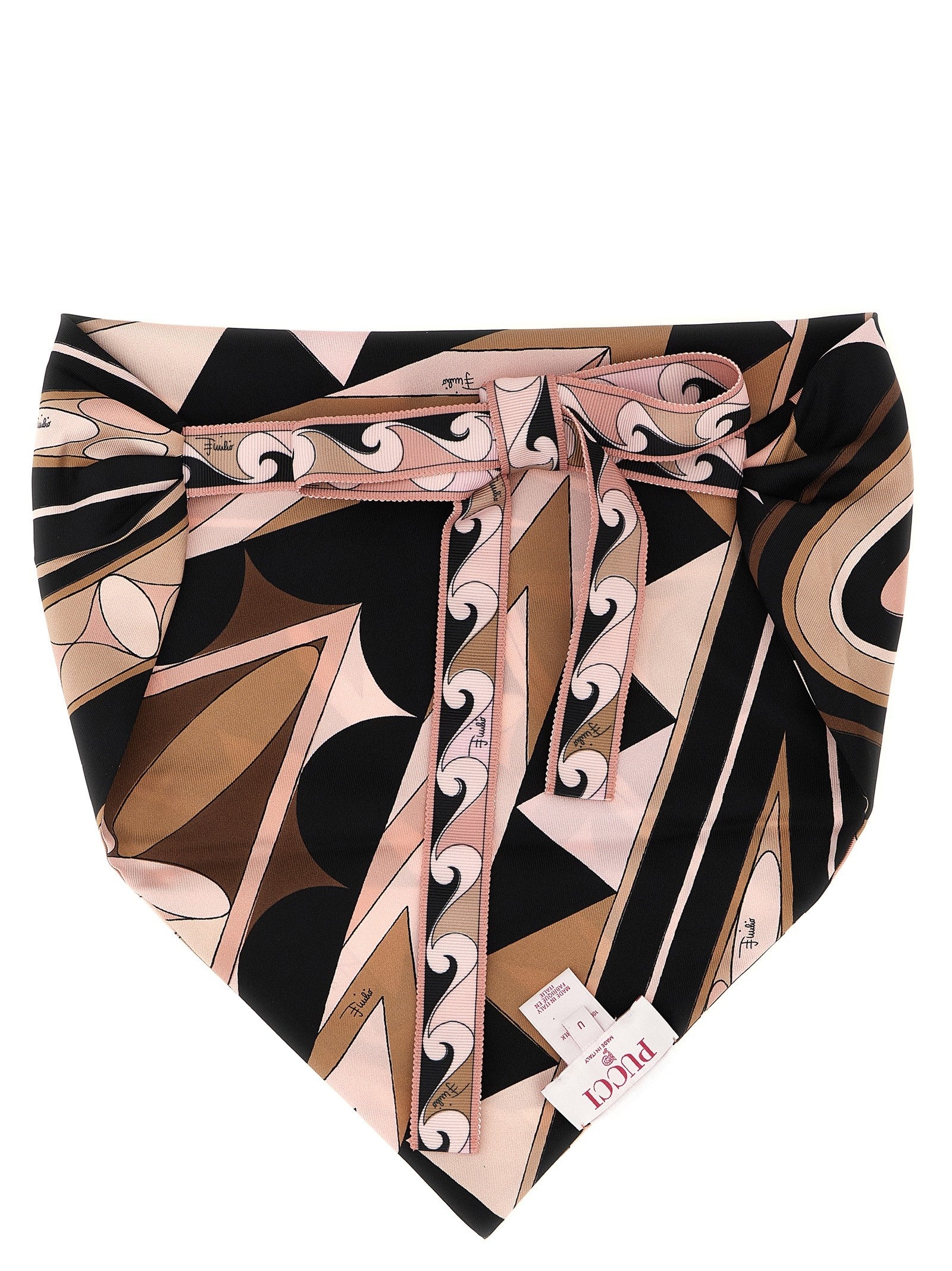 Emilio Pucci Triangle Scarf Blue