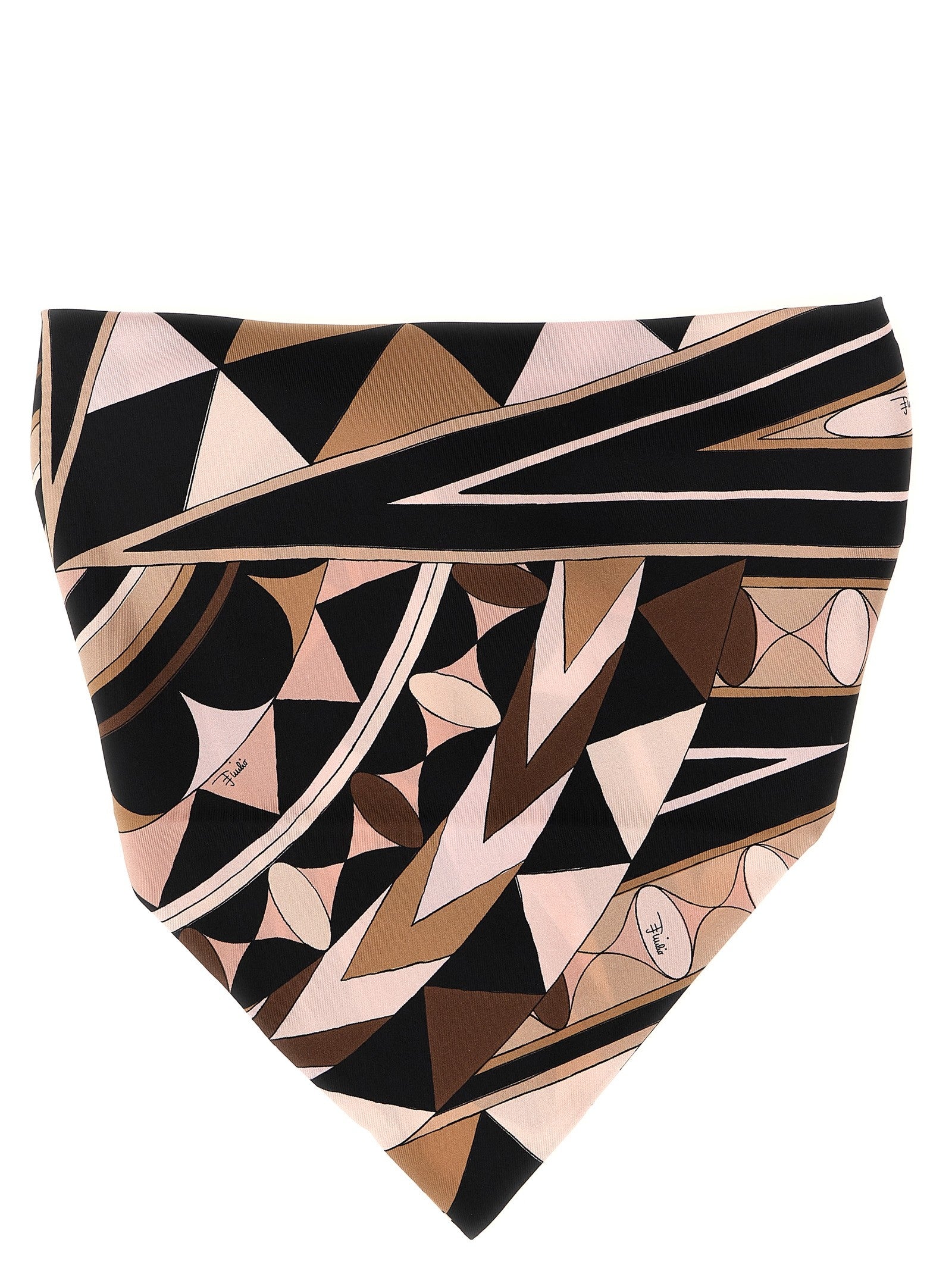 Emilio Pucci Triangle Scarf Blue