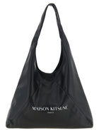 Maison Kitsuné Triangle Shoulder Bag Black