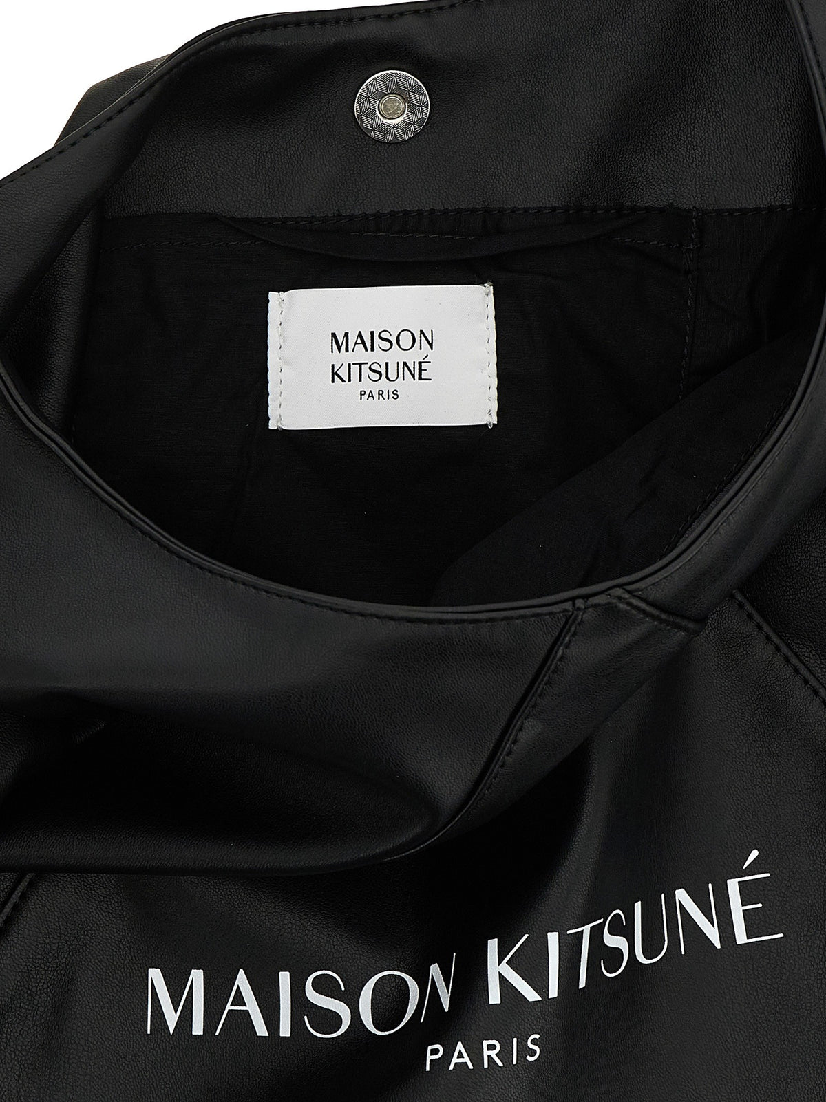 Maison Kitsuné Triangle Shoulder Bag Black