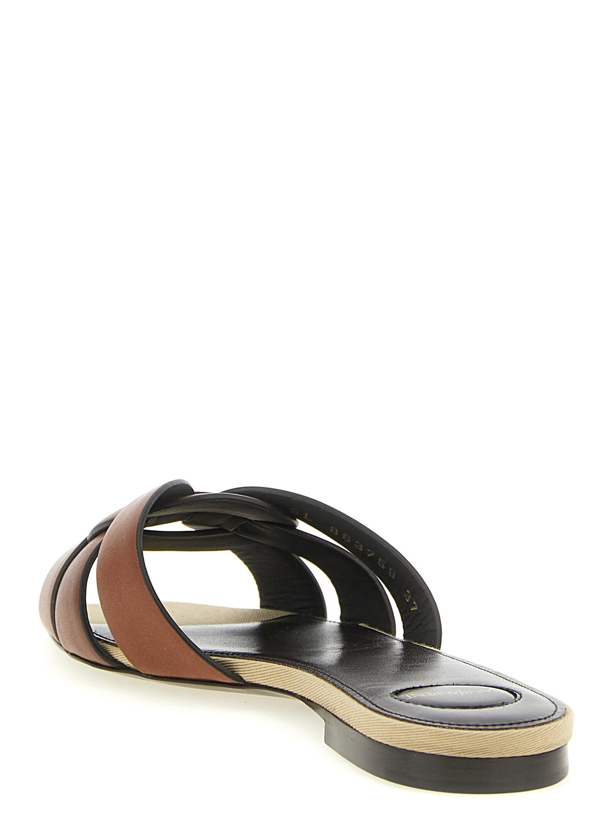 Saint Laurent Tribute Mules Brown, view 3