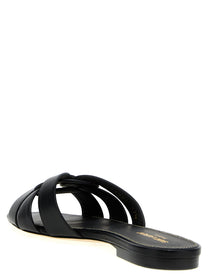 Saint Laurent Tribute Nu Pieds Sandals Black, view 3