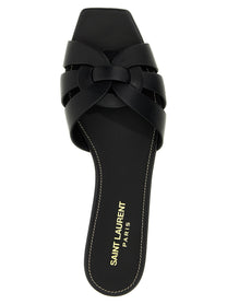 Saint Laurent Tribute Nu Pieds Sandals Black, view 4