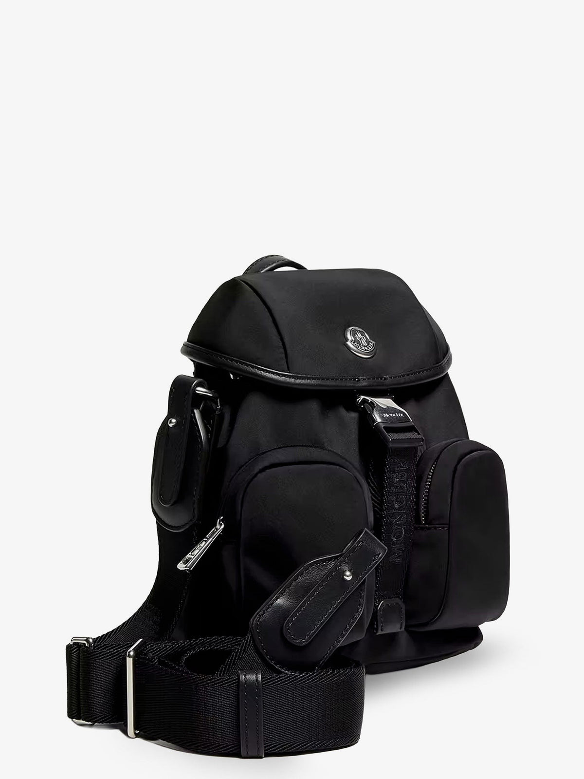 Moncler Women's Trick Nylon Crossbody Bag Black, view 3