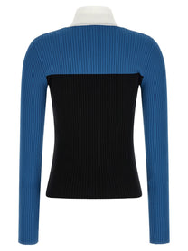 courrèges Tricolor Jersey Gold