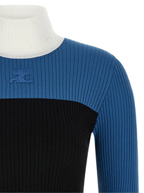 courrèges Tricolor Jersey Gold