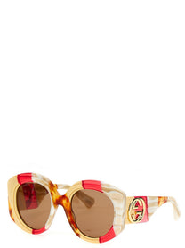 Gucci Tricolor Sunglasses Gold