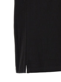 Moncler Tricolor Trim Polo Shirt Black