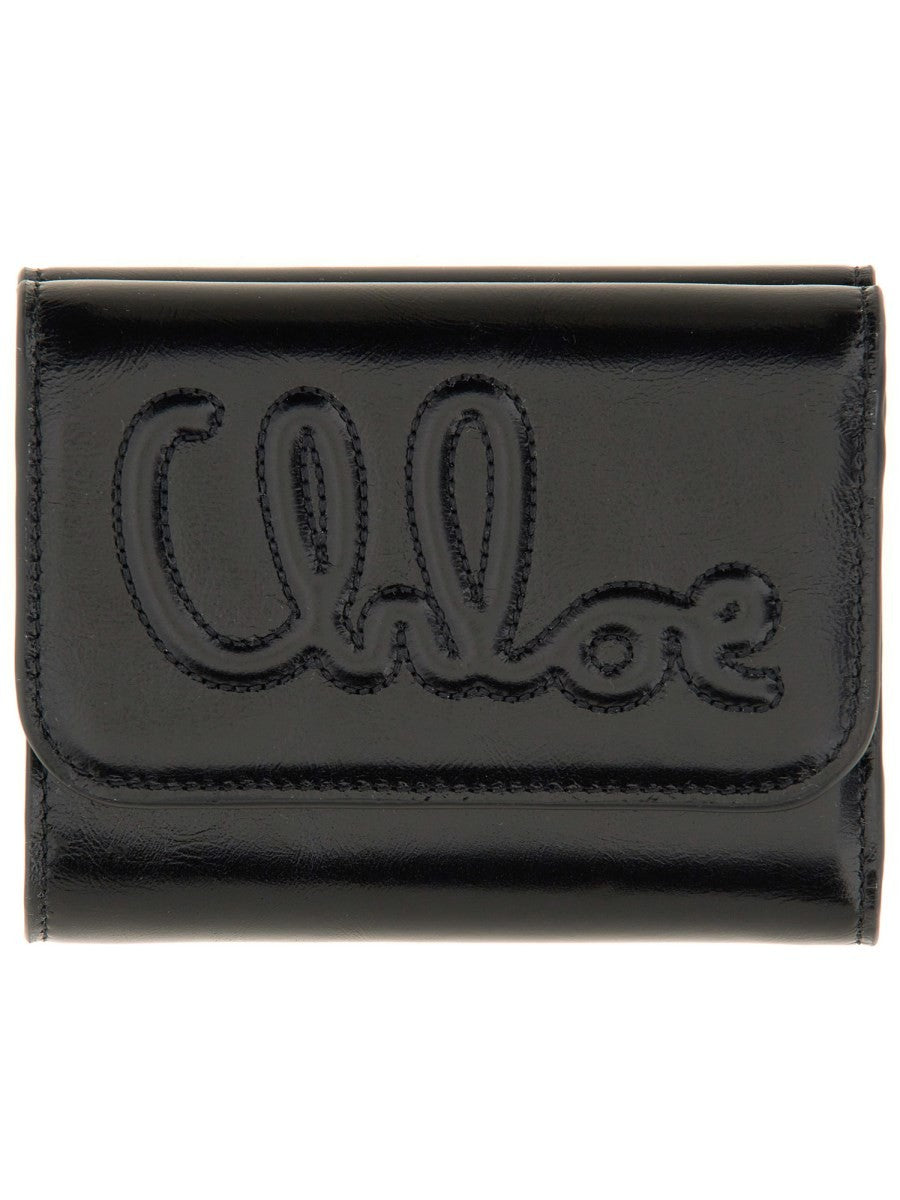 Chloé Women's Trifold Wallet Chloé Small Black