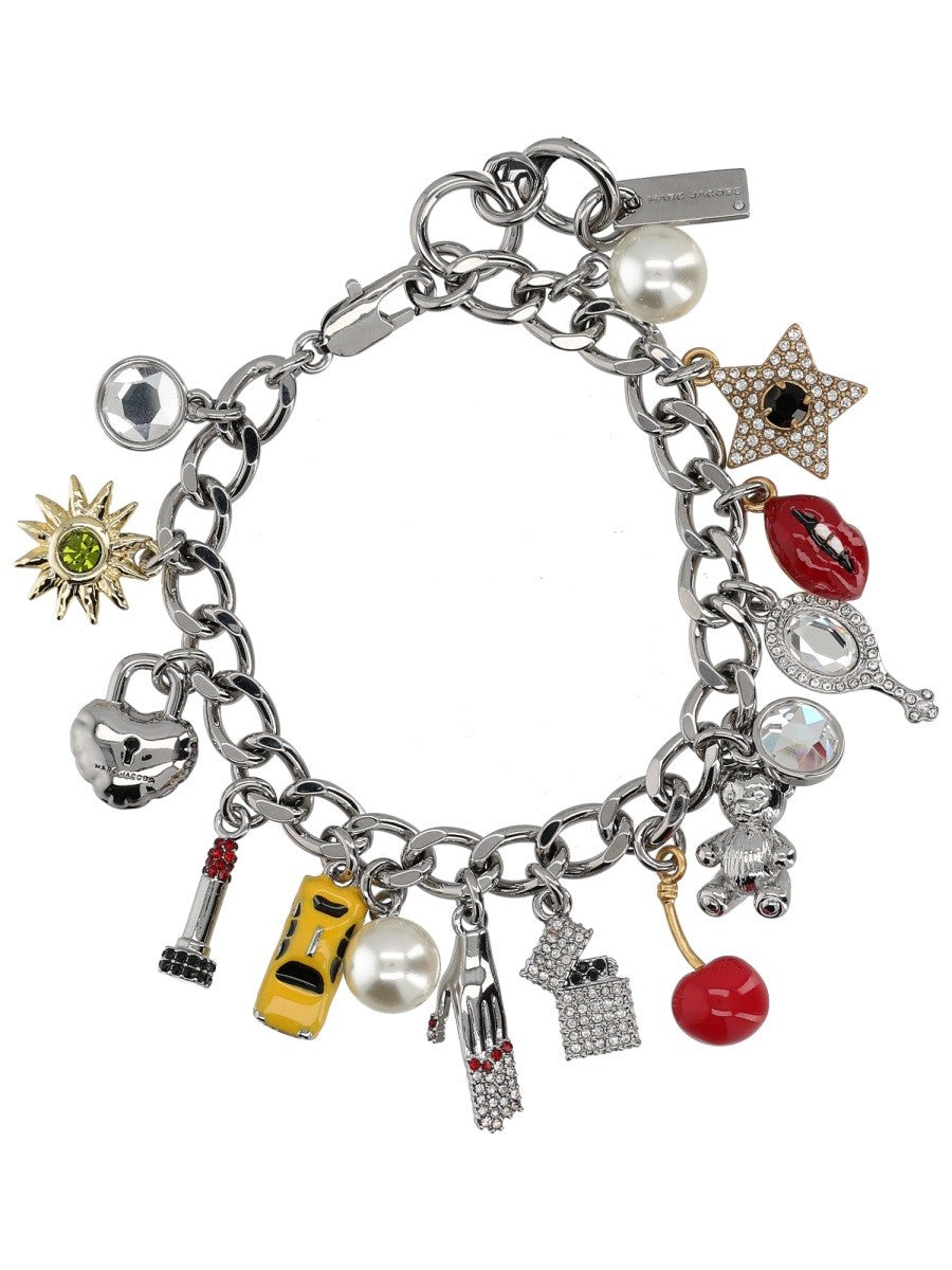 Marc Jacobs Women's Trinket Charm Bracelet Silver Marc Jacobs