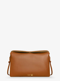 Celine Women's Trio Leather Crossbody Bag Beige