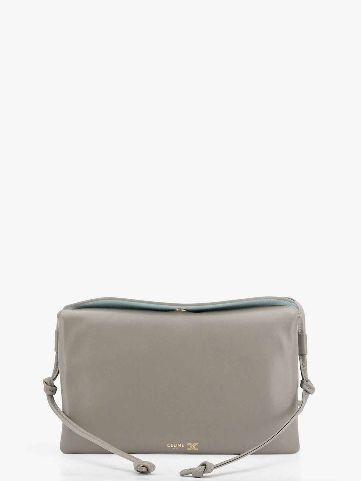 Celine Women's Trio Leather Crossbody Bag LIGHTGRAPHITE