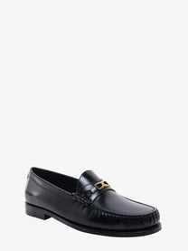Celine Men's Triomphe Leather Loafers Black