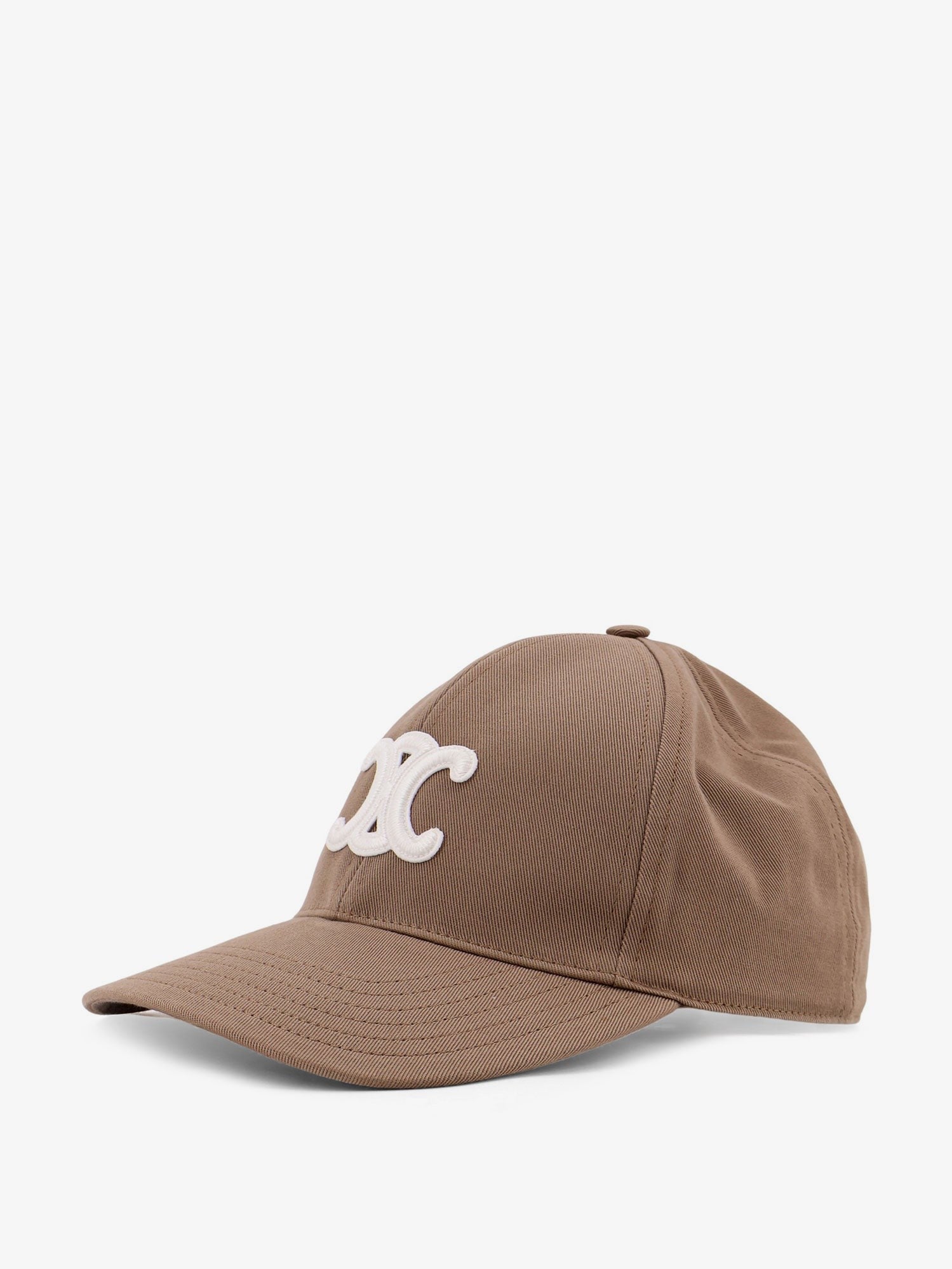 Celine Women's Triomphe Cotton Baseball Cap Grey
