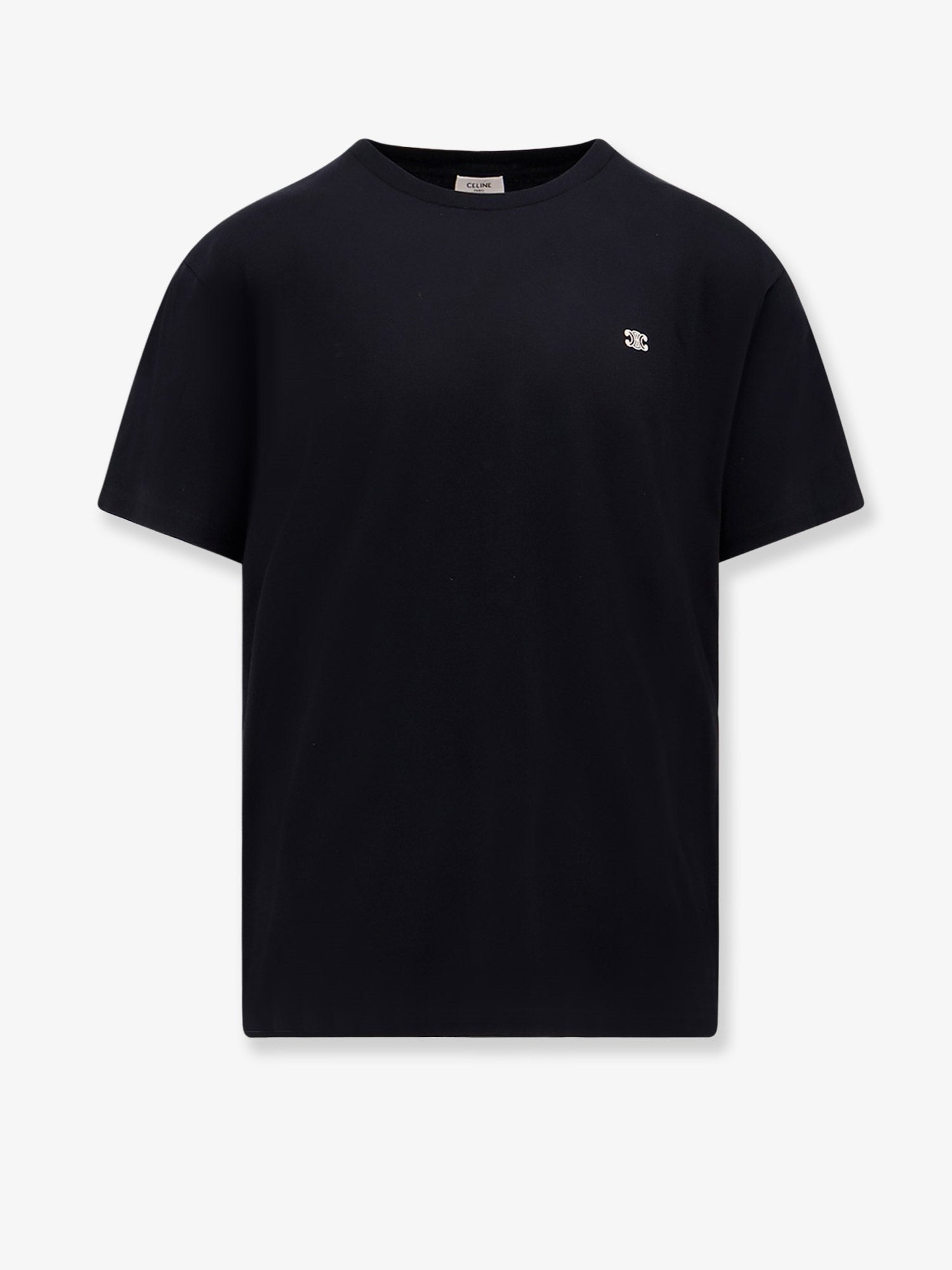 Celine Men's Triomphe Cotton Shirt Black