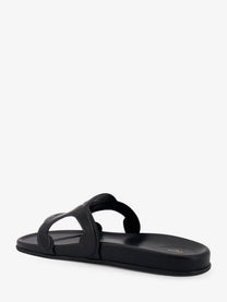 Celine Men's Triomphe Leather Sandals Black