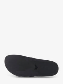 Celine Men's Triomphe Leather Sandals Black