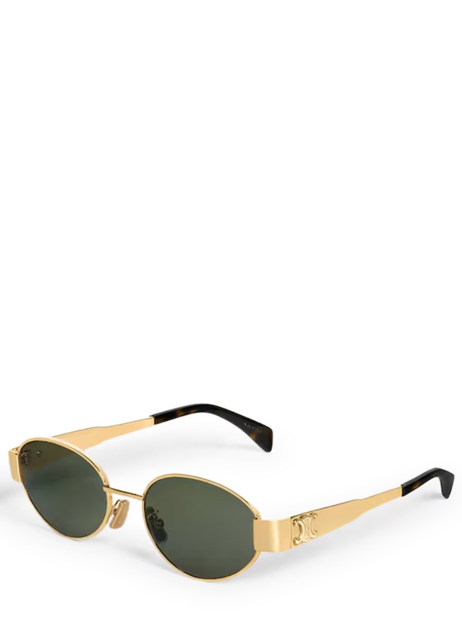 Celine Women's Triomphe Metal Sunglasses Gold